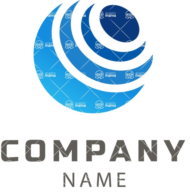 Business Logo Templates - vector graphics in a pack from GraphicMama - Worldwide Business Company Logo Design with Planet